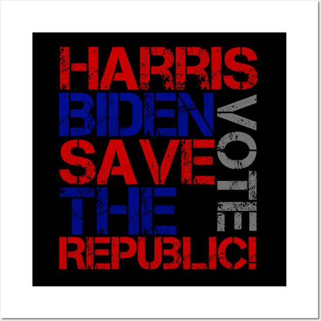 End the Trump Administration, Vote Biden 2020 - Save the Republic! America needs sane, stable, fact-based leadership. Wall Art by François Belchior